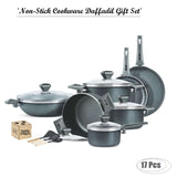17 Pieces Non Stick Cookware Daffodil Gift Pack Set