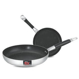 Mirror Polish Aluminum Steno Frying Pan inside Marble Coat 24, 26, 28cm