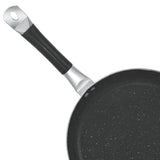 Mirror Polish Aluminum Steno Frying Pan inside Marble Coat 24, 26, 28cm