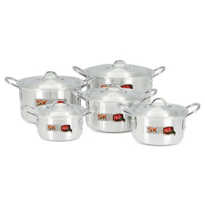 Shine Casserole 10 pcs cookware set Cookware 19, 21, 23, 25, 28cm