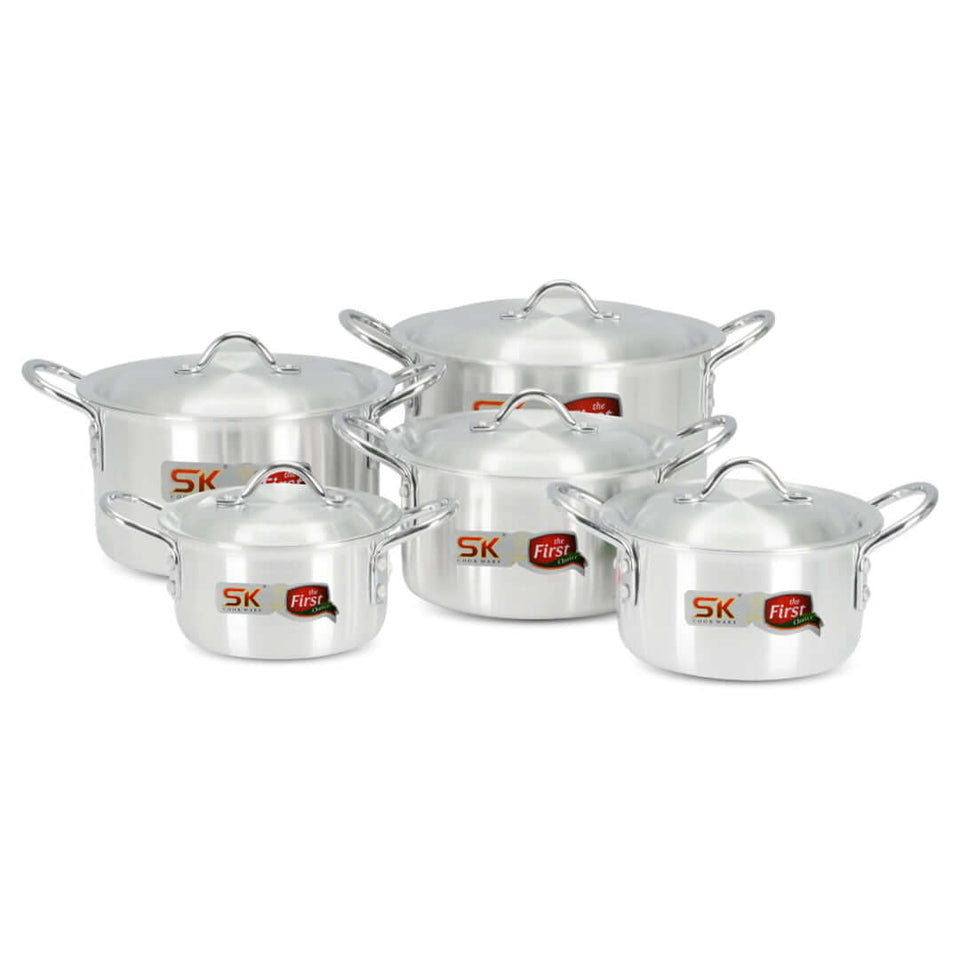 Shine Casserole 10 pcs cookware set Cookware 19, 21, 23, 25, 28cm
