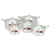 Shine Casserole 10 pcs cookware set Cookware 19, 21, 23, 25, 28cm