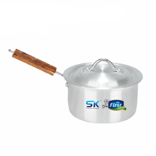 Aluminum Heavy Gauged Sauce Pan with Lid 19, 21, 23cm