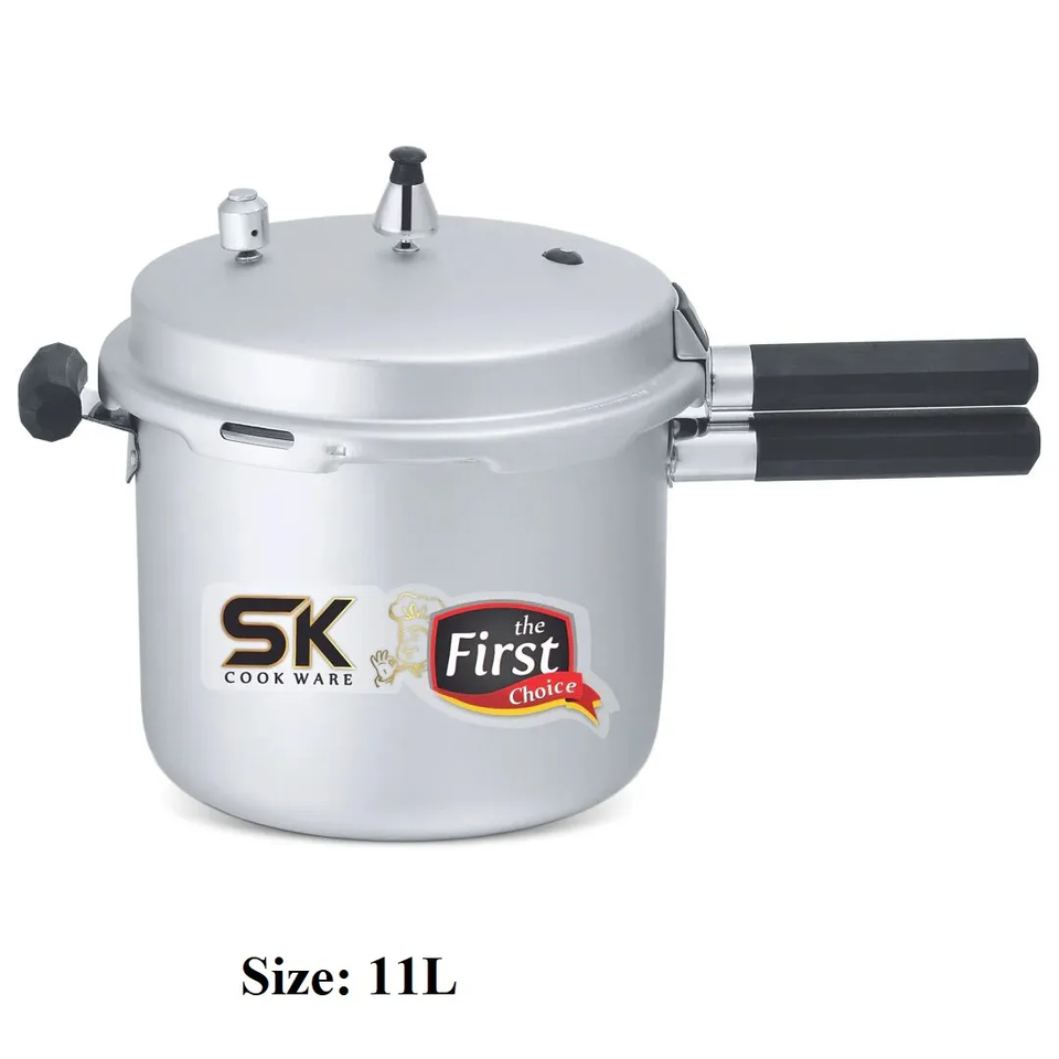Cool Aswad Pressure Cooker with Easy Grip Handles 5, 7, 9, 11 litr