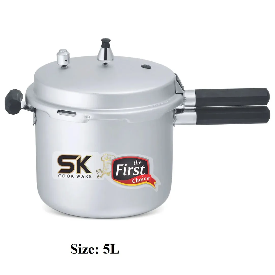 Cool Aswad Pressure Cooker with Easy Grip Handles 5, 7, 9, 11 litr