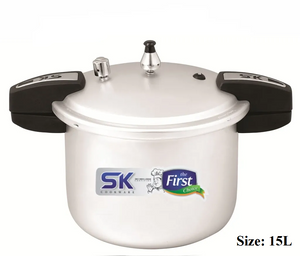 Shandler Aluminum Commercial Pressure Cooker 5, 7, 9, 11, 13, 15, 18L