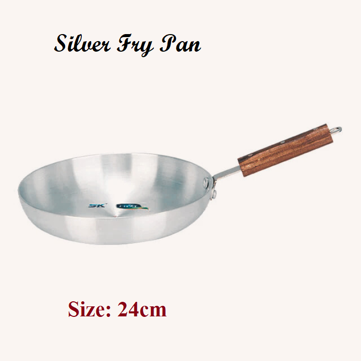 Cookware silver Fry Pan 22, 24, 26, 28, 30, 32cm