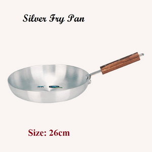 Cookware silver Fry Pan 22, 24, 26, 28, 30, 32cm