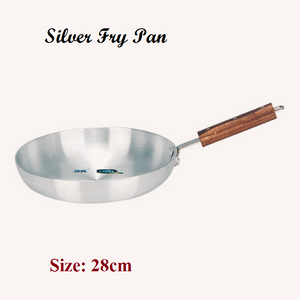 Cookware silver Fry Pan 22, 24, 26, 28, 30, 32cm