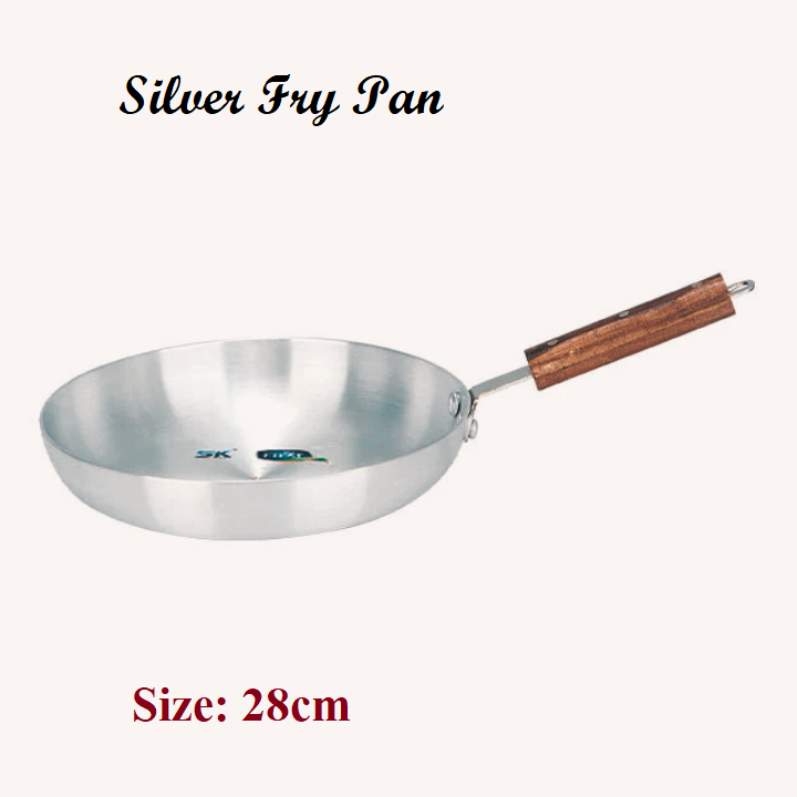Cookware silver Fry Pan 22, 24, 26, 28, 30, 32cm