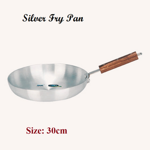 Cookware silver Fry Pan 22, 24, 26, 28, 30, 32cm