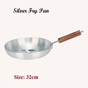 Cookware silver Fry Pan 22, 24, 26, 28, 30, 32cm