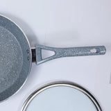 Non Stick Marble Coated Signature Frypan with Glass Lid 24cm