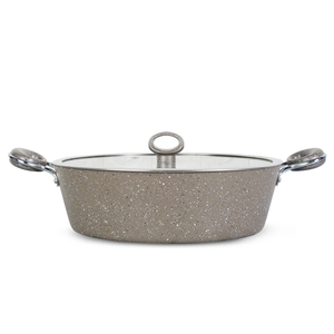 Non-Stick Marble Coated Signature Wok (Karahi) - Beige 28cm