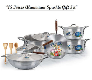 15 Pieces Aluminum Sparkle Gift Pack Set